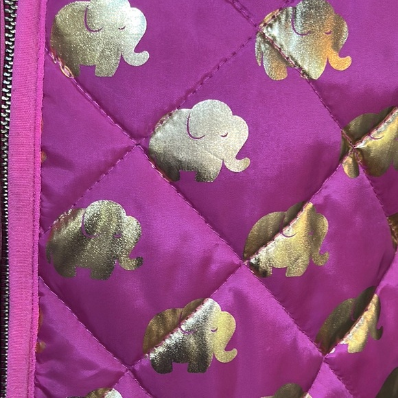 Simply Southern Pink Vest with Gold Elephant Accents NWOT size Large - Picture 5 of 13